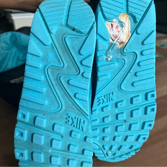 Nike Air Max 90 Premium Blue Women's Size 10 443817-401 - Picture 7 of 7